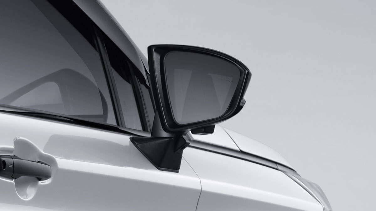 Auto Retractable Mirror with New Foot Lamp