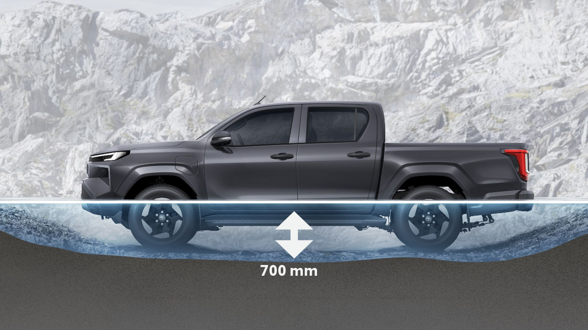 Confident Off-Road Capability with High Wading Depth