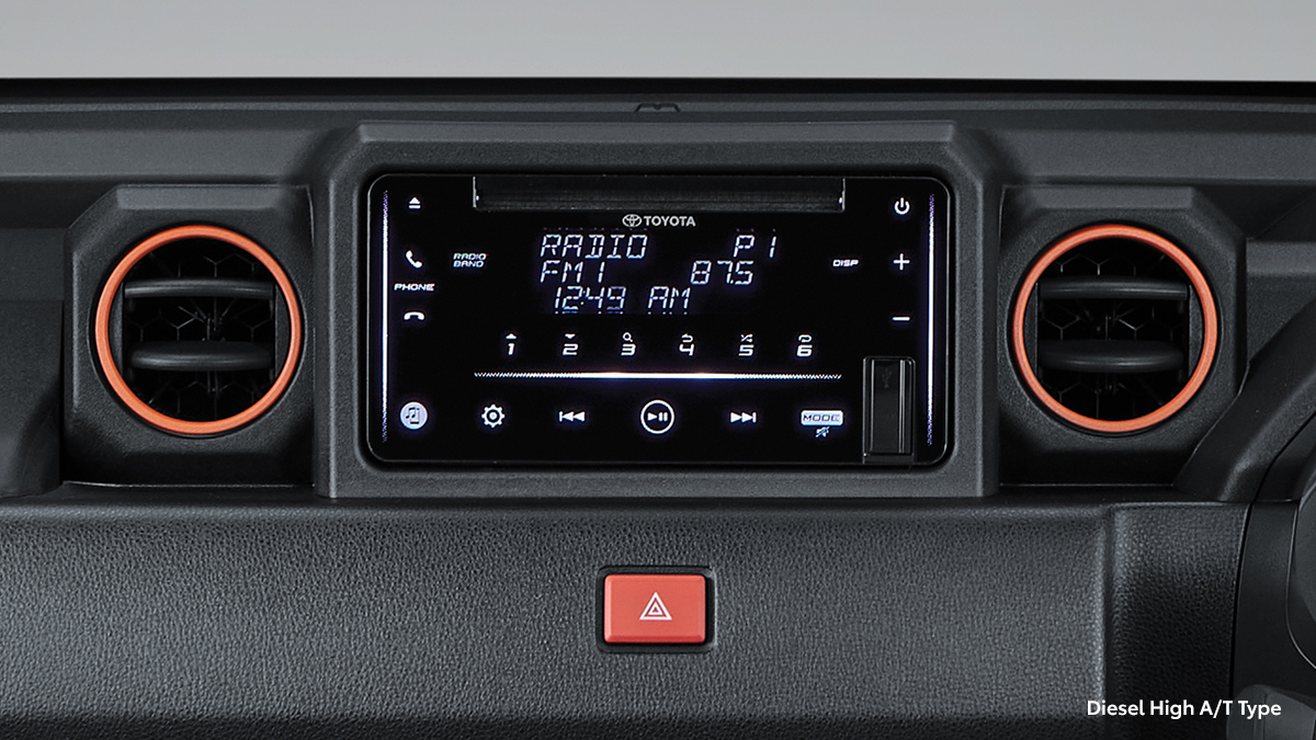 2DIN Audio with Bluetooth (Diesel High A/T Type)