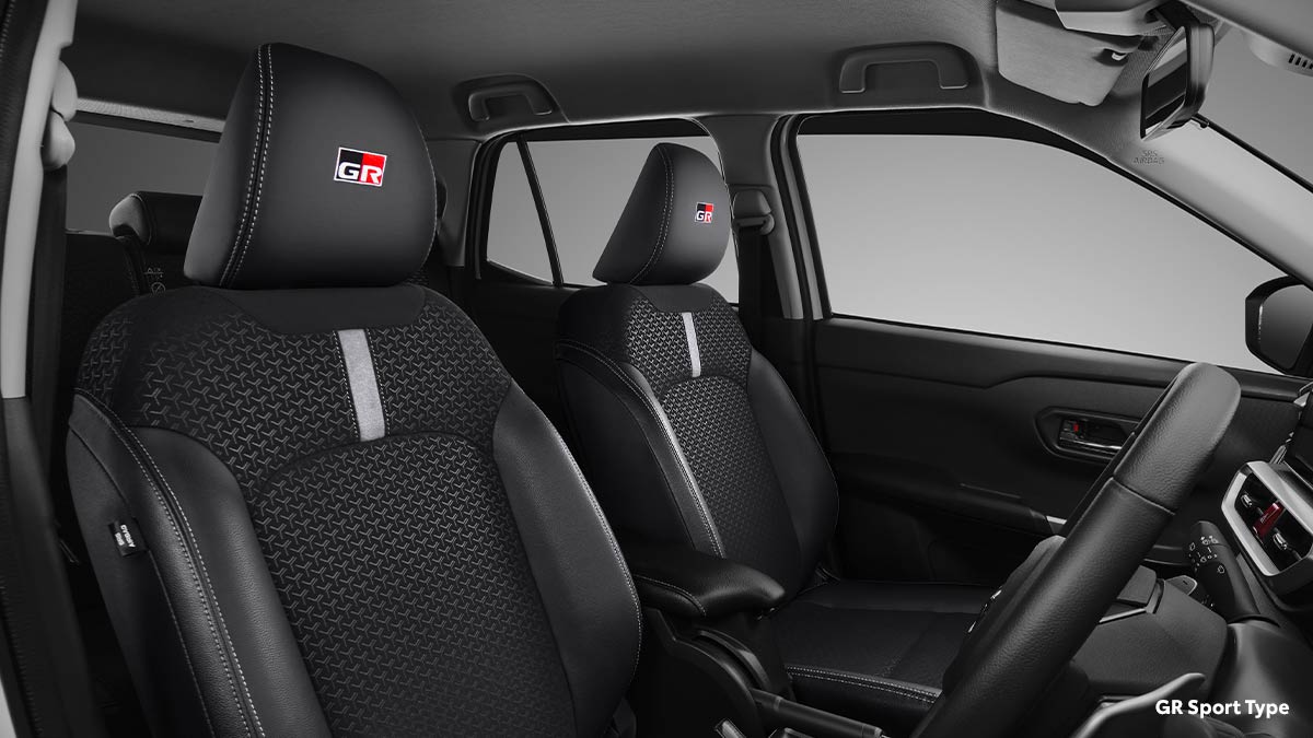 Fabric & Leather Combi Seat with New GR Headrest (All 1.0T GR Sport Type)