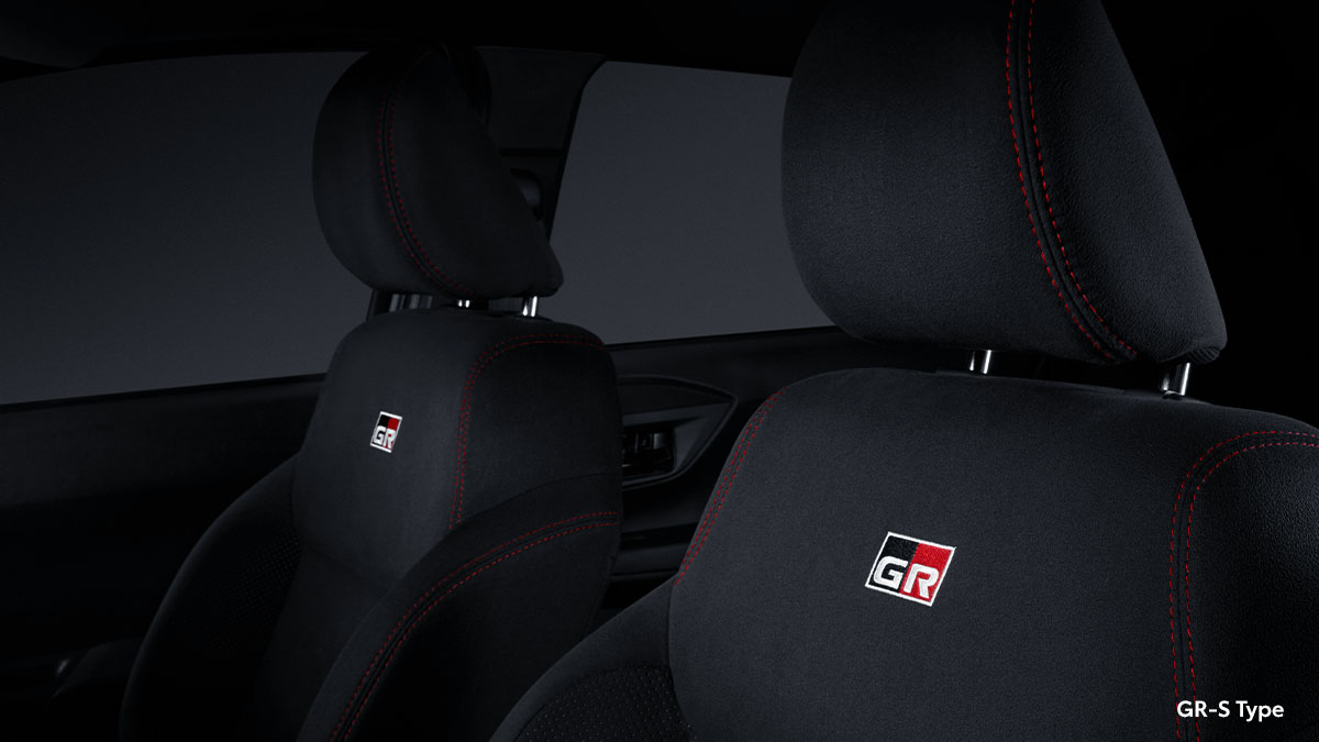 Premium GR Suede Seat (GR-S Type) & Adjustable Headrest (All Types)