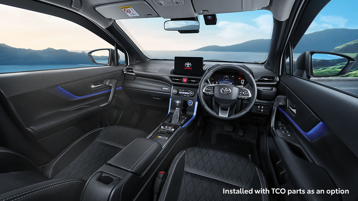 Full Dashboard with Sleek New Black Interior Panel