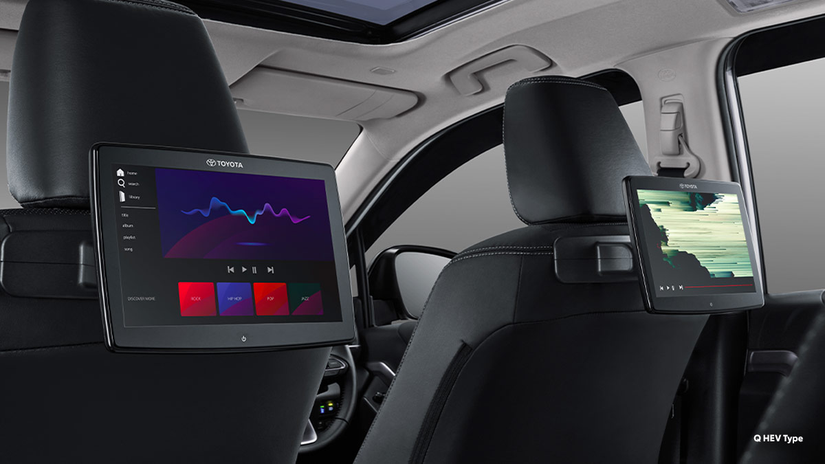 New 10" Dual Rear Seat Entertainment (RSE) (All Q HEV & All V Type)