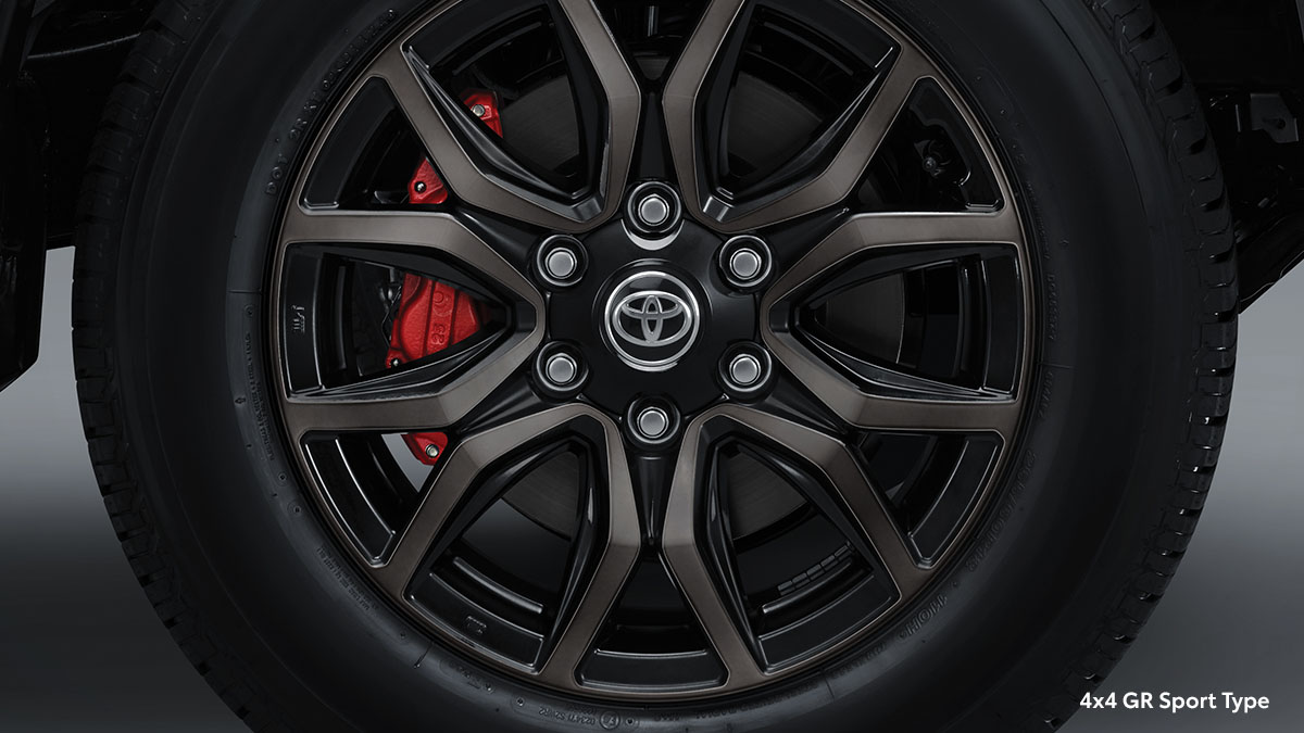 New Red Brake Caliper with New GR Tuned Suspension