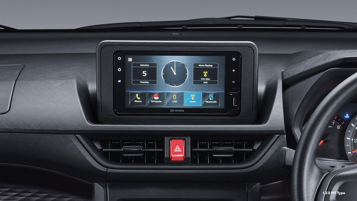 New Dynamic Head Unit 7" Display (1.3 E MT Type)