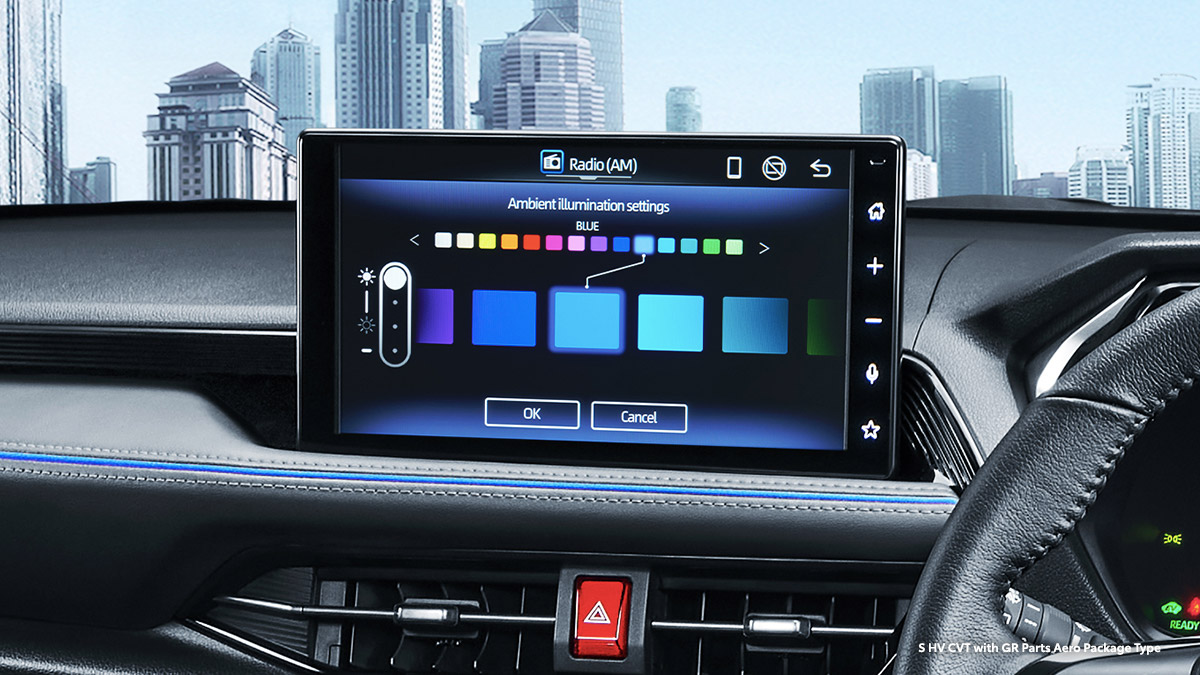 Multicolor Ambient Illumination Light with Voice Command Control (All HV Type)