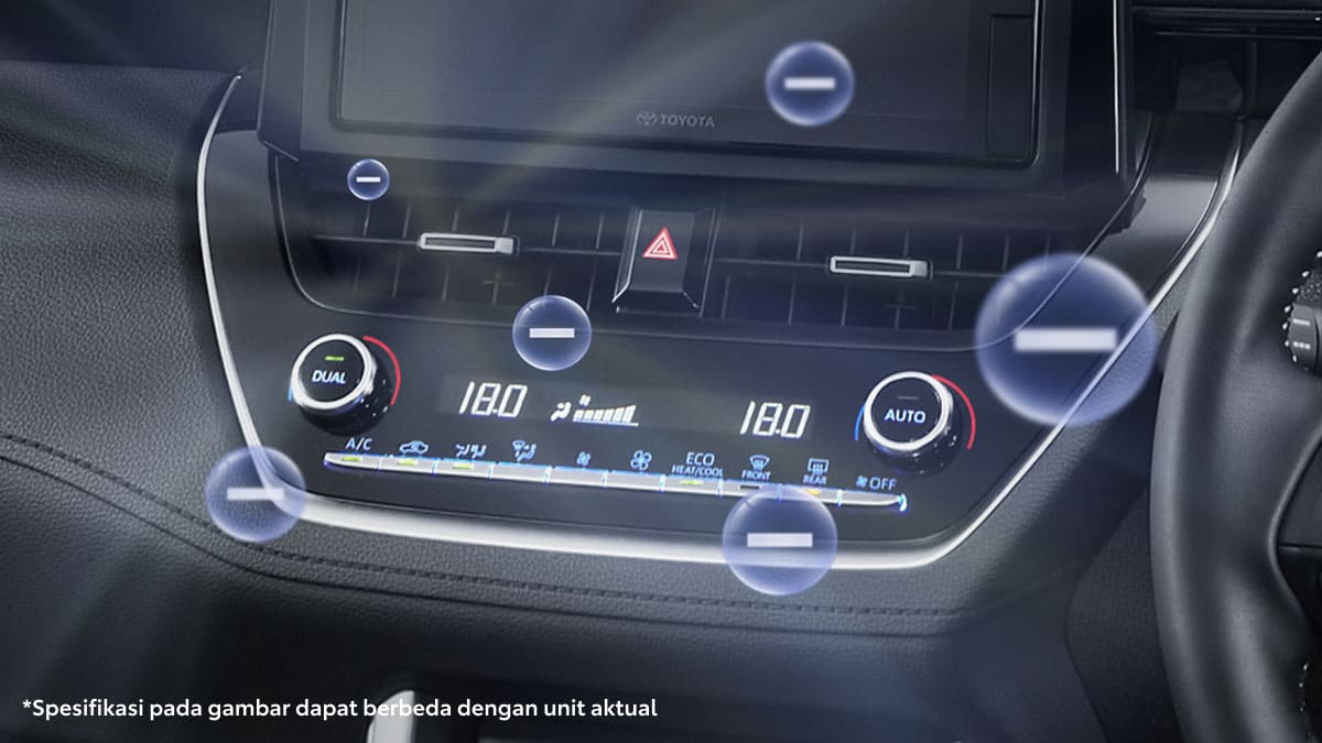 Dual Zone Auto Function A/C with Air Purifier