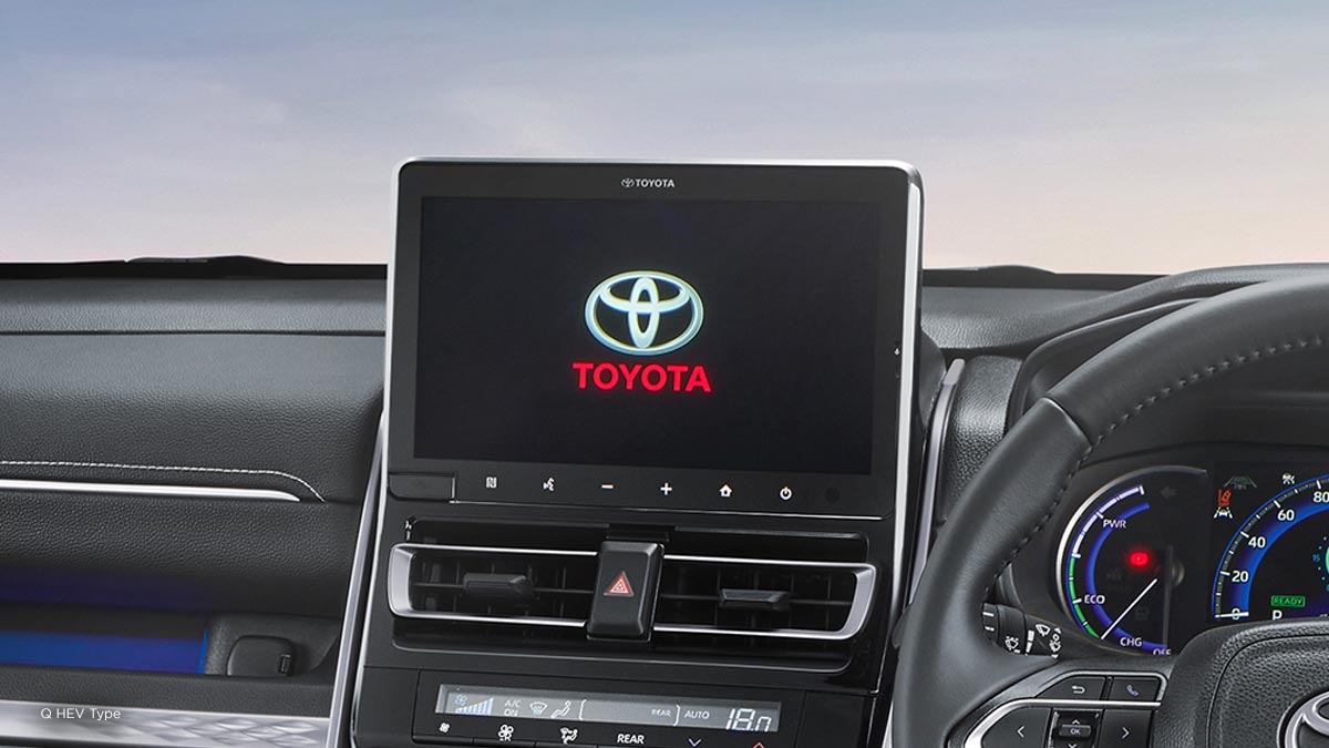 New 10" Head Unit with Smartphone Connectivity (All Q HEV & All V Type)