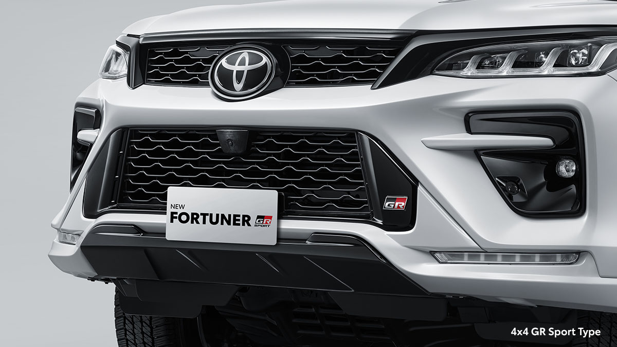 New Front Grille & New Front Bumper Spoiler (4x4 All Type) with GR Emblem (4x4 GR Sport Type)