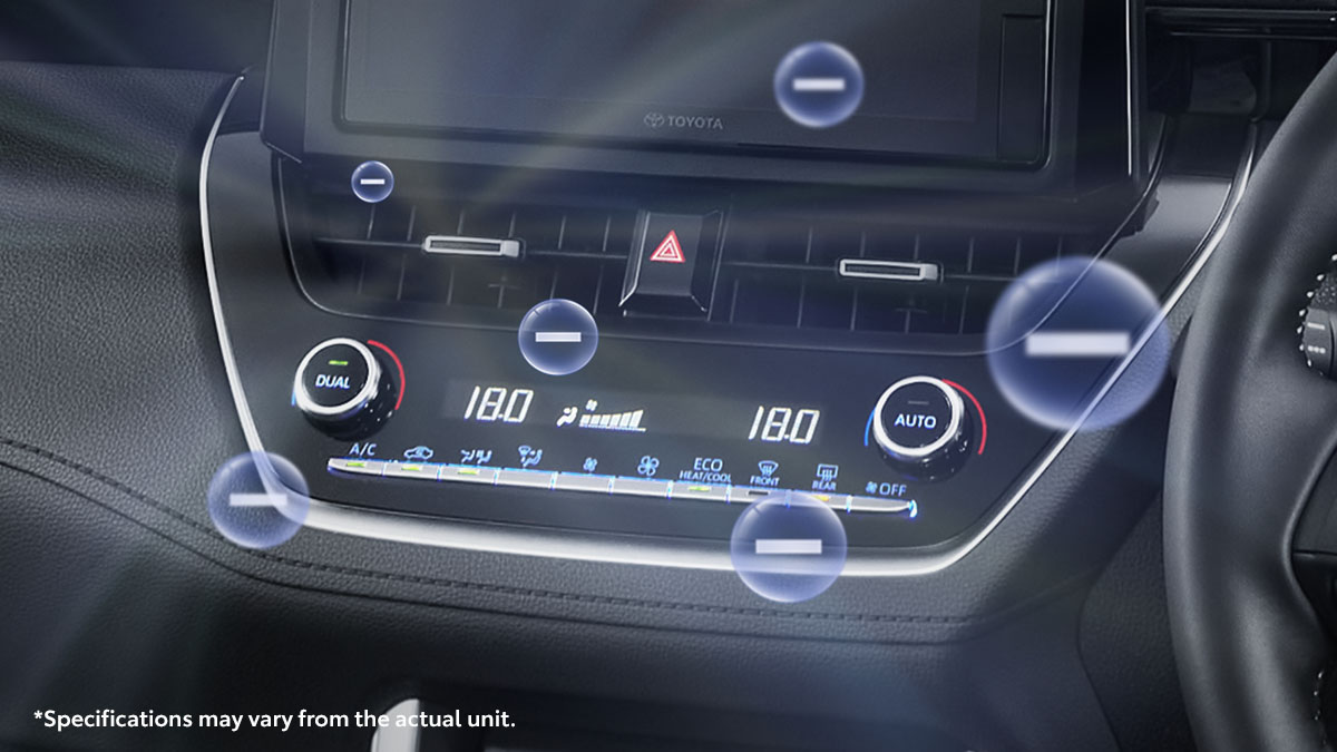 Dual Zone Auto Function A/C with Air Purifier